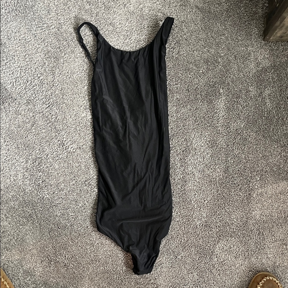 Aerie Smoothiez Classic Black Bodysuit